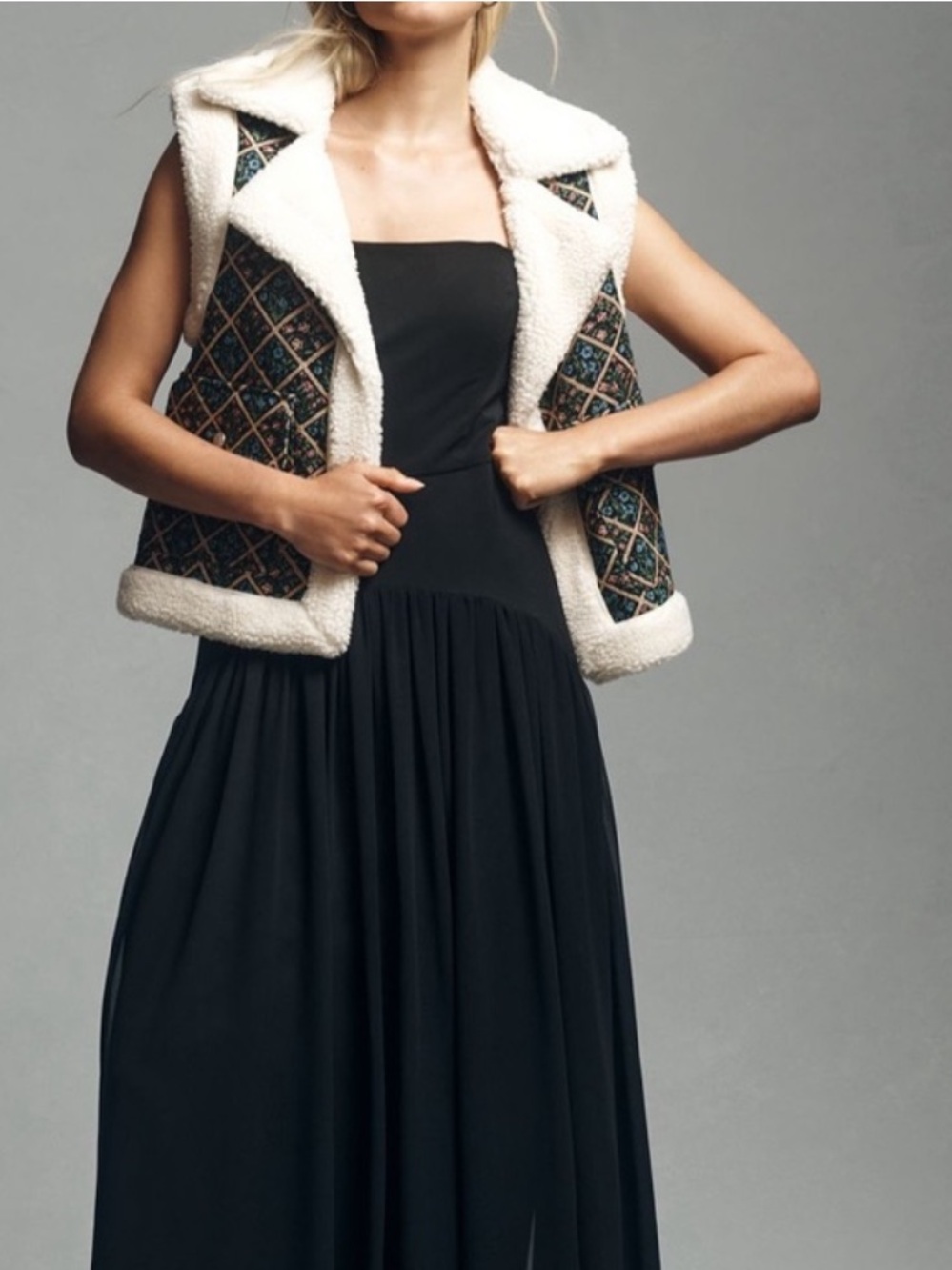 Anthropologie Avec Les Filles Jacquard Sherpa
Vest
